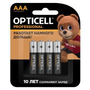 Элемент питания алкалиновый AAA/LR03 (блист. 4шт) Professional Opticell 5052002/6052002