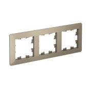 Рамка 3-м AtlasDesign Air шампань/дым. черн. SE ATN220503